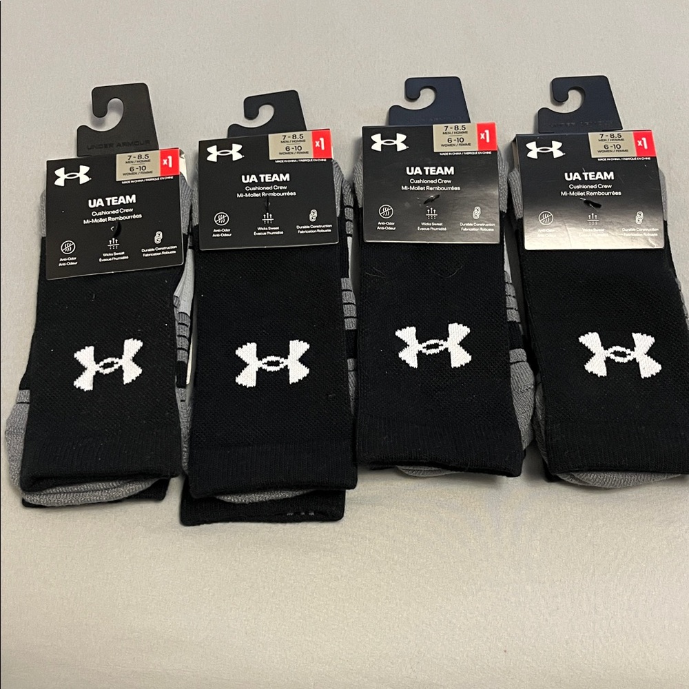 NWT Bundle or Under Armour Socks size 7-8.5 Men or 6-10 Women